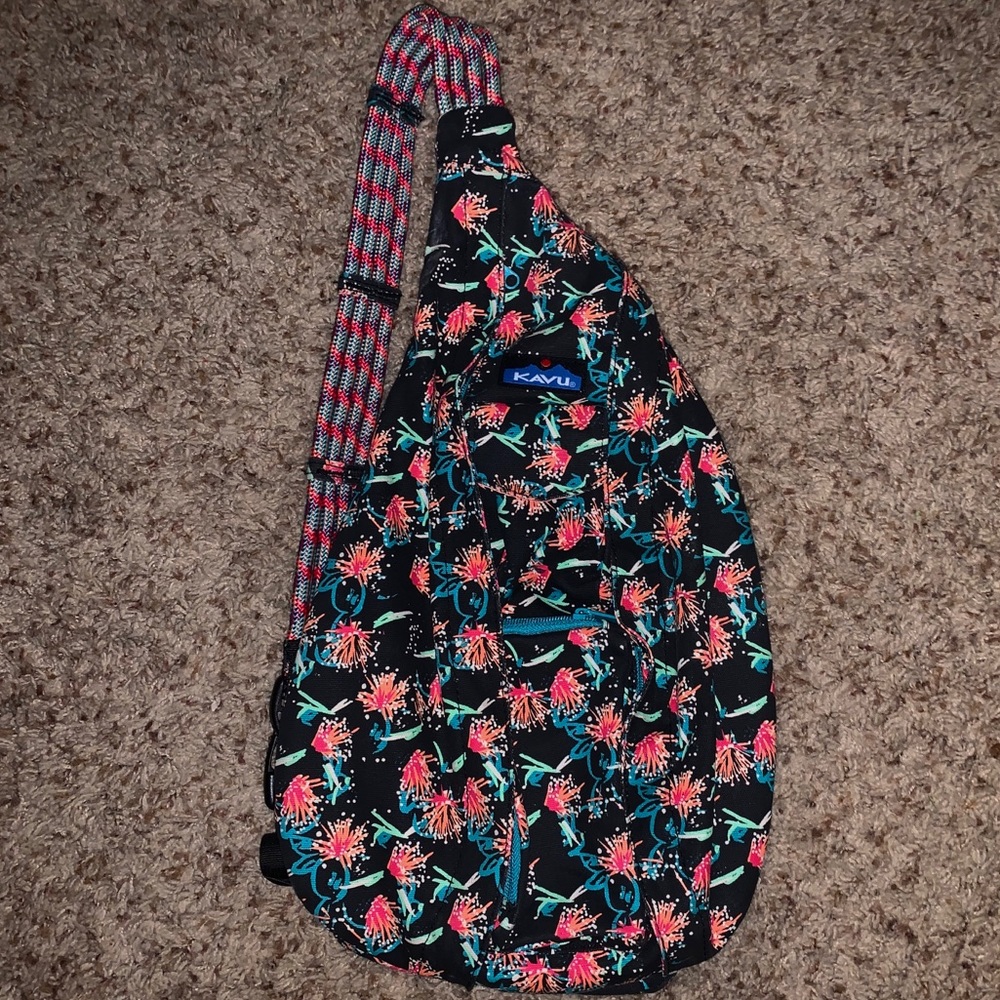 Dandelion print KAVU rope bag
